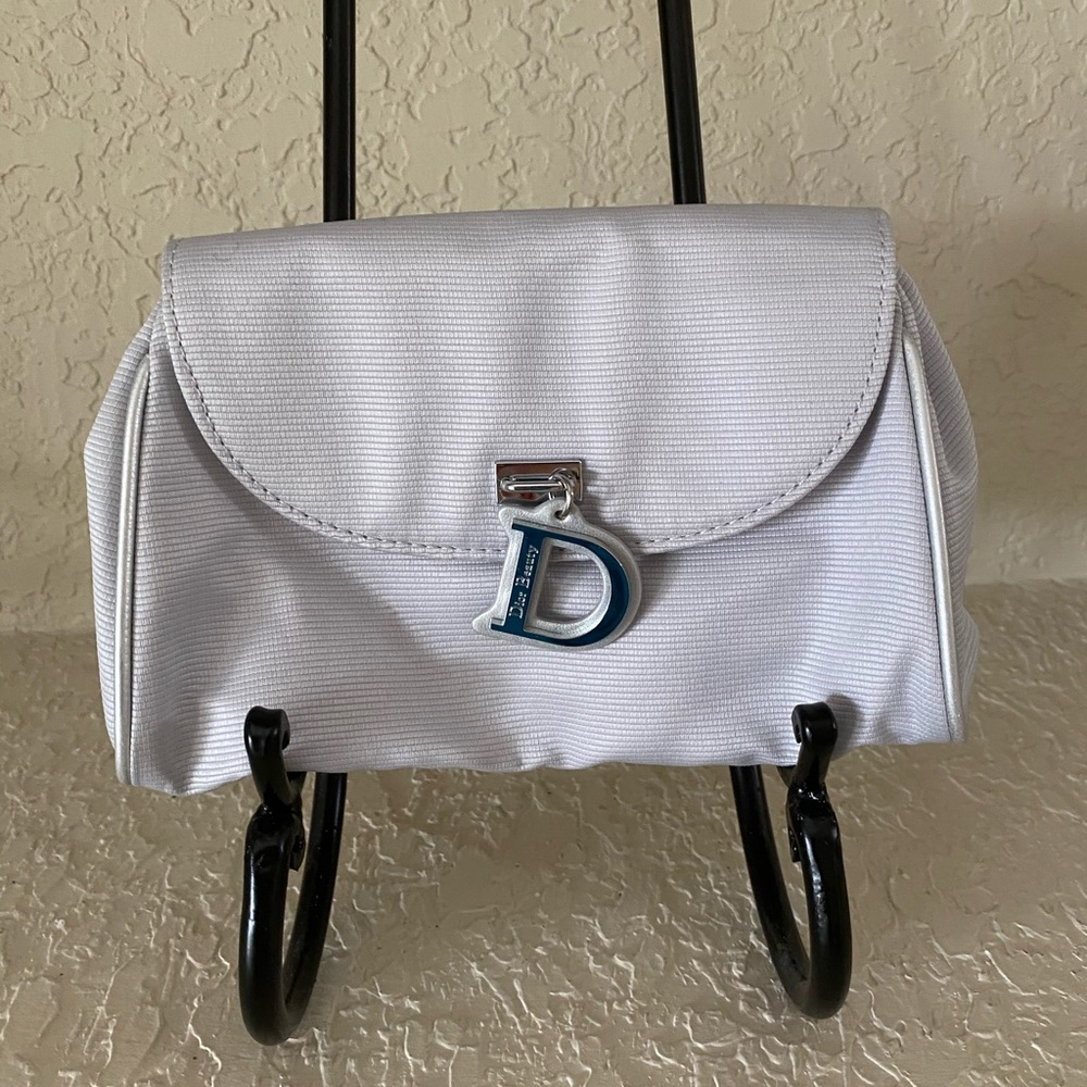 Christian Dior Silver Cosmetic Bag